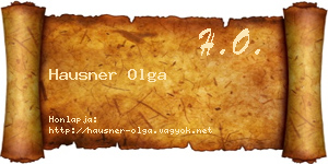 Hausner Olga névjegykártya